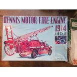 Two boxed Dennis Motor Fire Engine kits, Engine 1914