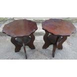 A pair of pub tables, diameter 23ins