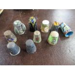 Ten various thimbles