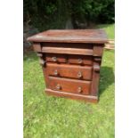 A miniature chest of drawers  width 12ins