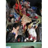 A collection of costume dolls