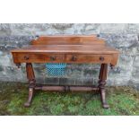 A 19th century walnut washstand/serving table width 45ins , depth 21ins, height 35ins