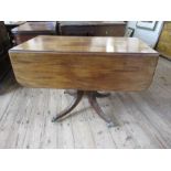 A 19th century mahogany Pembroke table, width 40ins, height 28.5ins