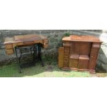 Two singer treadle sewing machines