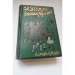 FIFTY _TWO STORIES of the INDIAN MUTINY 1895 pub Hutchinson original pictorial cover,  black,