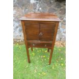 A  mahogany pot cupboard width 16.5ins depth 14ins height 31ins