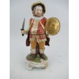 A 19th century Derby figure, of Falstaff, No. 291, restored, height 12ins