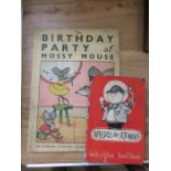 The Birthday Party of Mossy Mouse, by Doris M Whibley, McCorguodale & Co Ltd; Whizz for Atoms, by