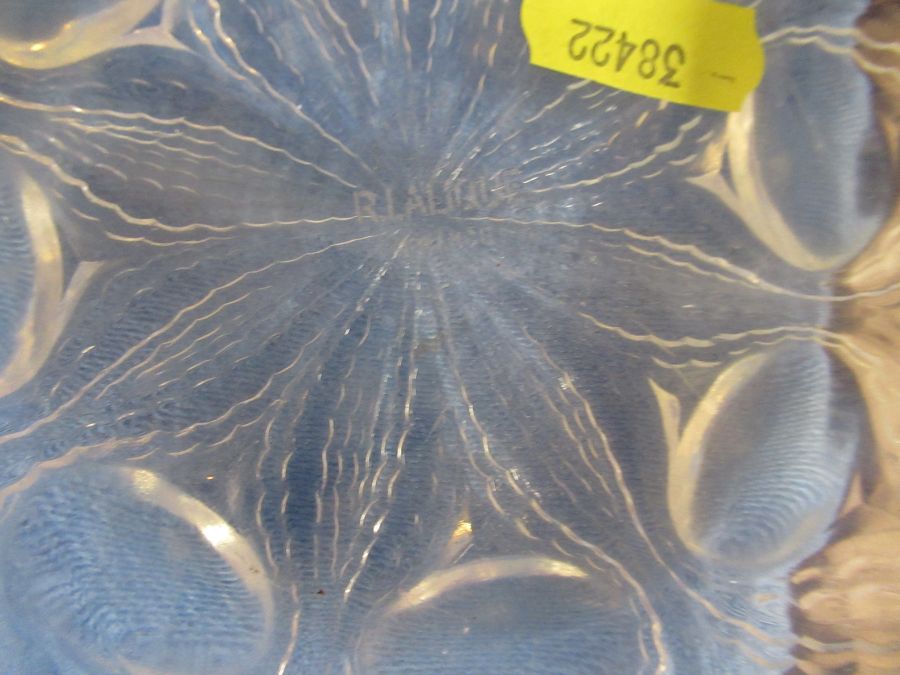 A Lalique iridescent glass bowl, decorated in the Bulbes pattern, diameter 8ins, height 3.5ins - - Image 3 of 3