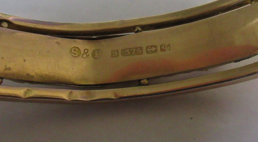 A 9ct rose gold bangle, weight 10.6g - Bild 3 aus 3
