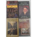 "Hawksmoor" by Peter Ackroyd, Hamish Hamilton, 1985 first edition; "The House of Doctor Dee" by