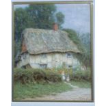 Helen Allingham, watercolour, A Berkshire Cottage, signed 10.5ins x 11.75ins