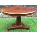 A Victorian mahogany centre table, diameter 42ins