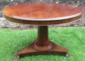 A Victorian mahogany centre table, diameter 42ins