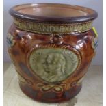 A Royal Doulton Nelson commemorative pot, height 4.5ins