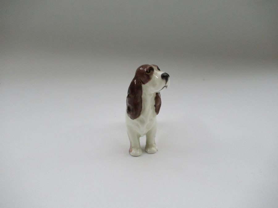 A Royal Worcester model, of a Liver and white Spaniel, Shape No 3033, height 2.75ins - Image 2 of 3