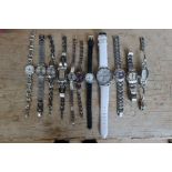 Eleven various dress watches, including Seiko, Quartz, Rotary etc