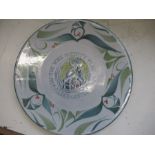 A limited edition of 125 Aldermaston Pottery plate, celebrating the 40th anniversary of the York