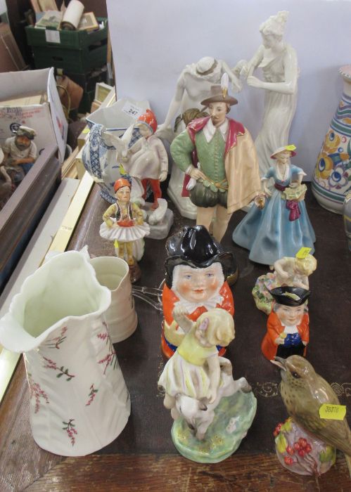 A collection of assorted Royal Worcester and unmarked Royal Worcester figures, majority AF. To
