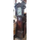 An Antique mahogany cased long case clock, the arched enamel dial inscribed William Winston