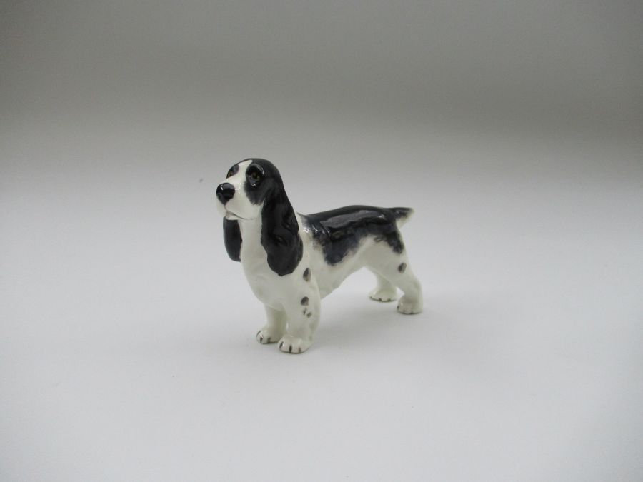 A Royal Worcester model, of a Spaniel, Shape No 3033, height 2.75ins