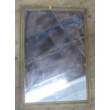 A rectangular gilt framed wall mirror, 22.5ins x 32.5ins overall
