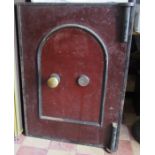 A George Price Wolverhampton safe, with key, 21ins x 20ins, height 30ins