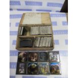 A box of magic lantern slides, of scenes from the Old Testament and Days of Creation