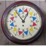 A reproduction RAF operation room wall clock, with fusee movement, overall diameter 13ins