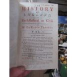 Twenty Two volumes of History of England by De Rapin Thoryas, 1728-1747, (missing volumes 7,8,9,12,