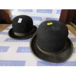 A Christy's  London bowler hat together with a Bunn's bowler hat