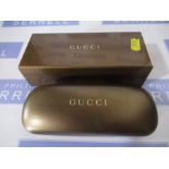 A boxed pair of Gucci glasses