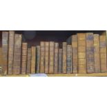 A collection of 18th and 19th century leather bound books, to include Roman History by Goldsmith,