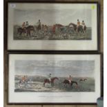 Four 19th century hunting prints, Leicestershire Hunt