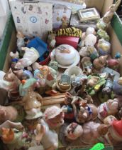 A collection of Royal Albert Beatrix Potter figures, together with others