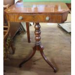 A 19th century mahogany occasional table, of rectangular form with canted corners, fitted with a