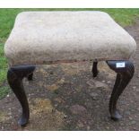 A Georgian design foot stool, 18ins x 23ins, height 20ins