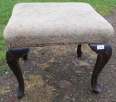 A Georgian design foot stool, 18ins x 23ins, height 20ins