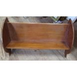 A mahogany book trough