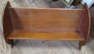 A mahogany book trough