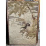 A large tapestry picture, of an eagle in flight, 54ins x 35ins