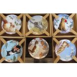 Six Danbury Mint cat collectors plates