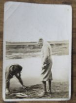 A photograph of Prince Arthur of Conaught, having caught a salmon, 1923