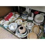 Three boxes of china to include Royal Worcester Evesham etc