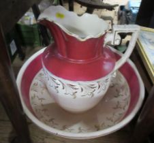 A wash jug and bowl