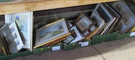 Five boxes of assorted pictures