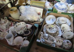 Two boxes of assorted ceramics, to include Royal Worcester