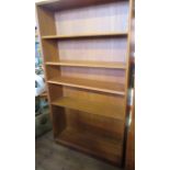 A Danish bookcase, by Carlo Jensen for Poul Hunderved, height 72ins, width 39.5ins, depth 11.5ins