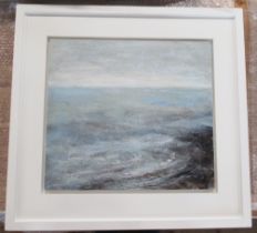 James Tatum, oil on board, The Sea, near Teignmouth, 18ins x 20ins