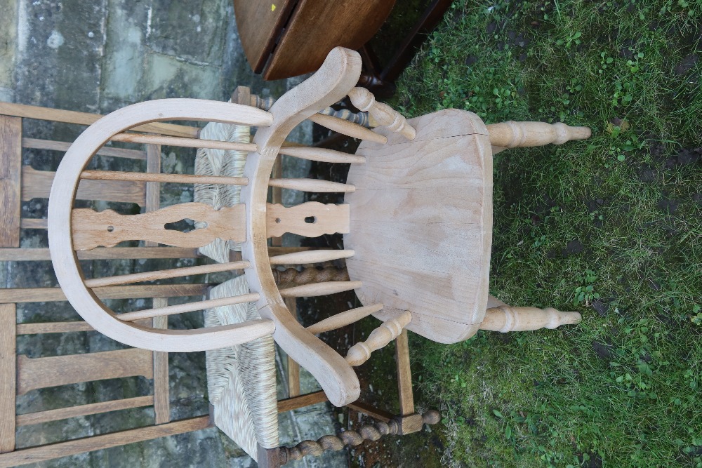 A child's Windsor arm chair together with two cane seated chairs and an occasional table - Image 3 of 9